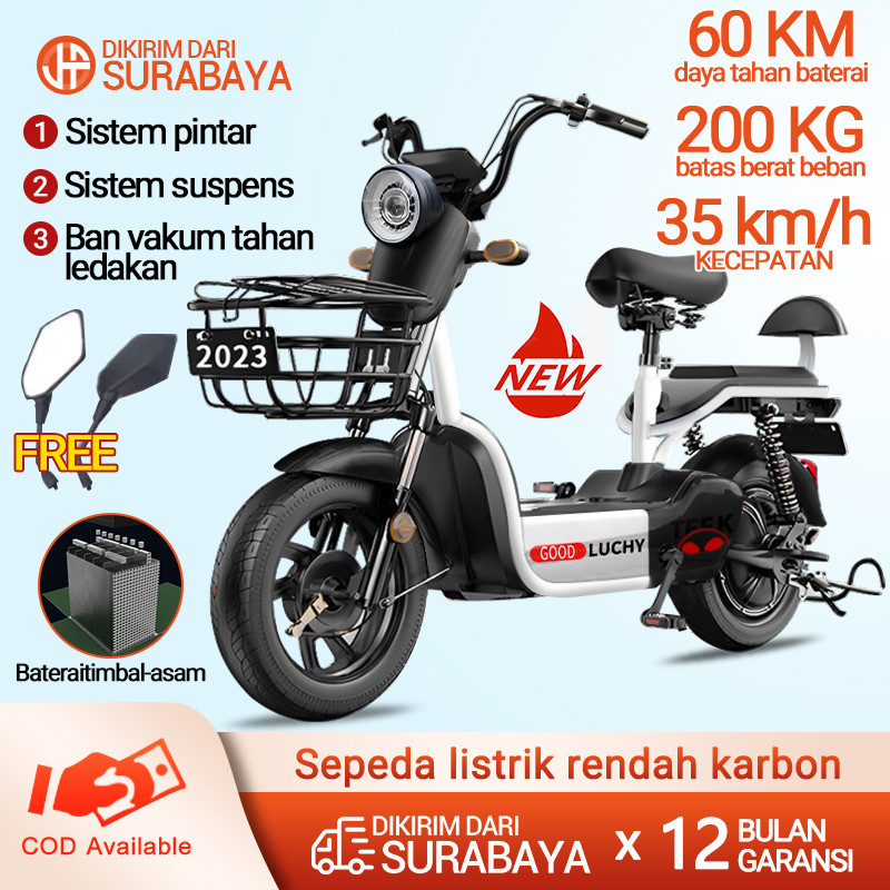 promo toko Terbaru Sepeda Listrik Sepeda Listrik Motor 48V Sepeda Listrik Premium Mewah