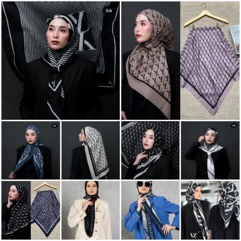 PROMO Jilbab motif LV kw ILY VZ kw VIVI ZUBEDI KW irpan ivvan goenawan kw terbaru