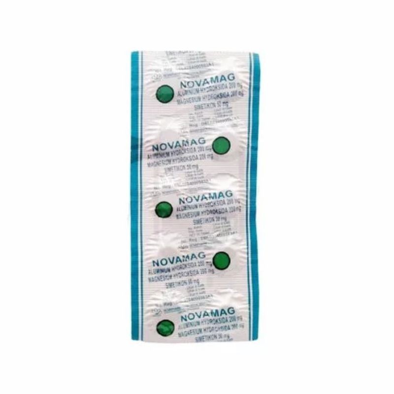 Novamag / 10 tablet -- Antasida Doen Antasid Antacida Antacid obat maag dan nyeri lambung