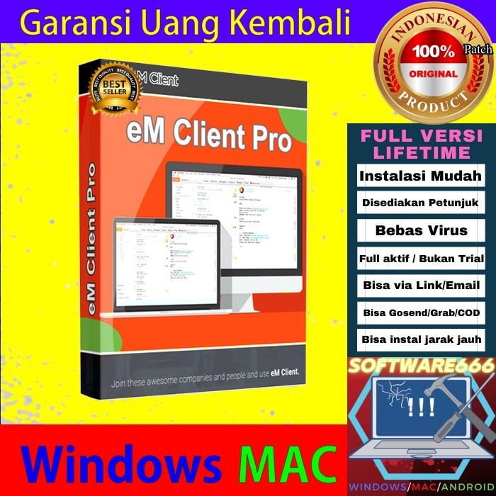 Software Email Client: eM Client Pro 8 [WIN] - SOFTWARE - APLIKASI - PC