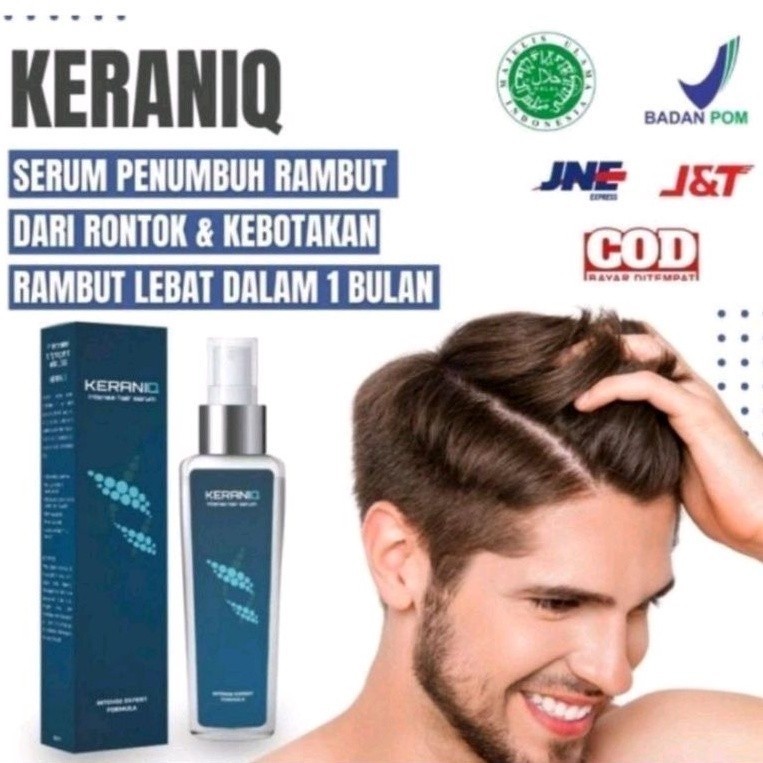 MINYAK PENYUBUR RAMBUT KERANIQ ASLI 100% ORIGINAL SERUM OBAT PENUMBUH RAMBUT KEPALA BOTAK RAMBUT TIP