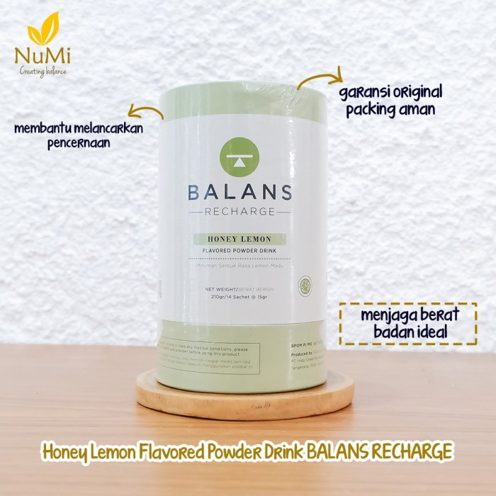 [Aneka Rasa] BALANS Recharge Lemon Honey 14 Sachet minuman fiber - Balans Official