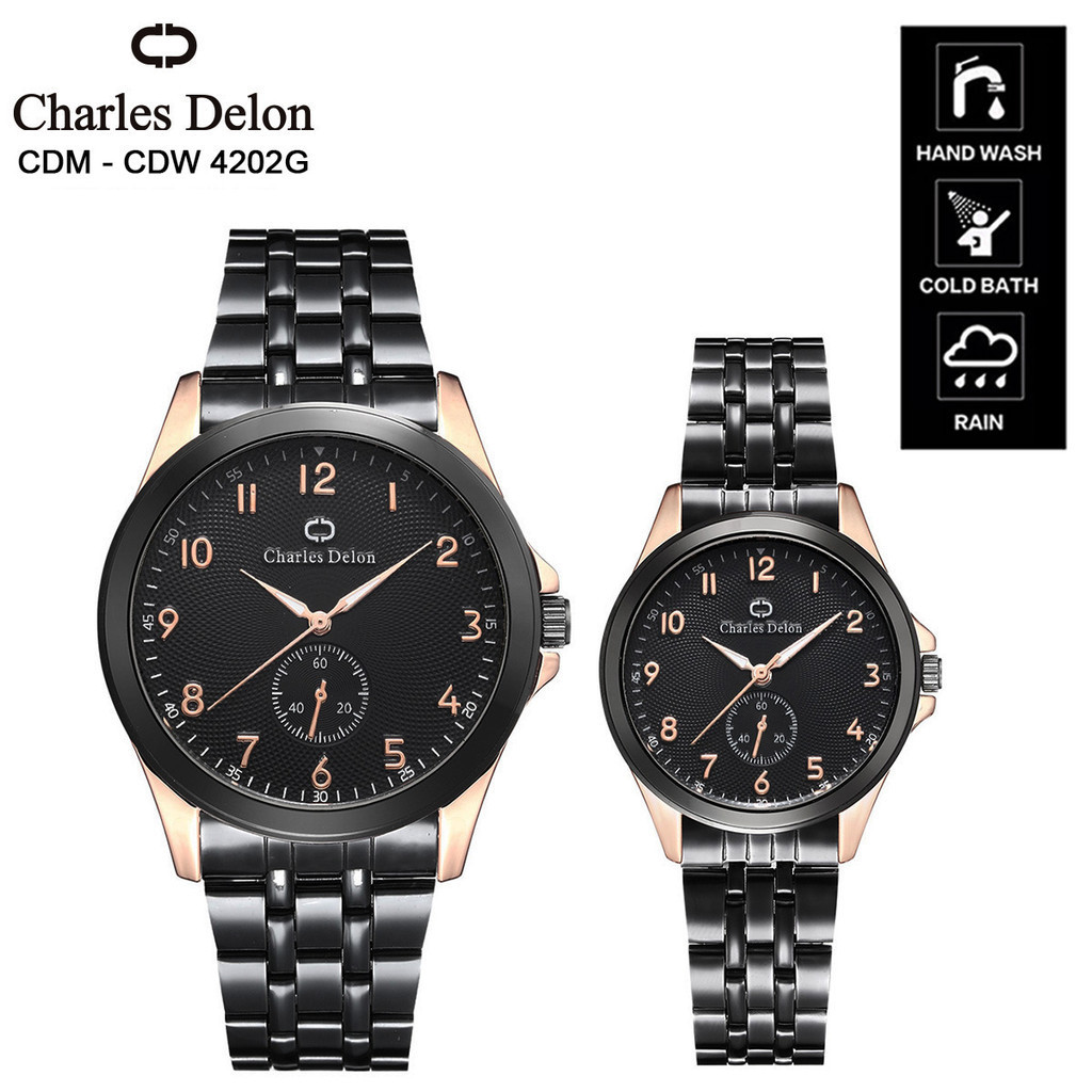 Jam Tangan Rantai Couple Charles Delon