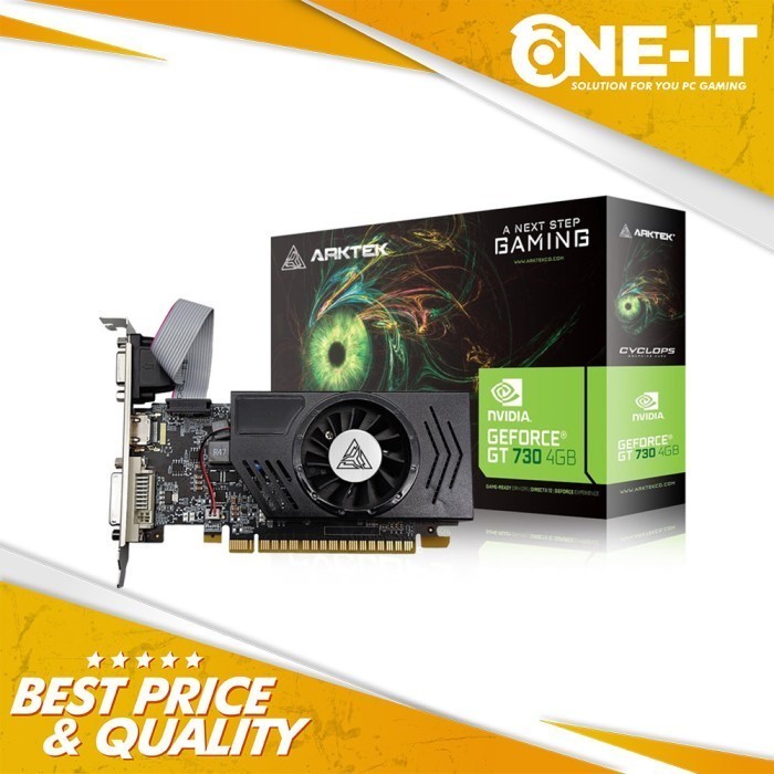 VGA ARKTEK NVIDIA GEFORCE GT 730 4GB DDR3 128-bit Lp