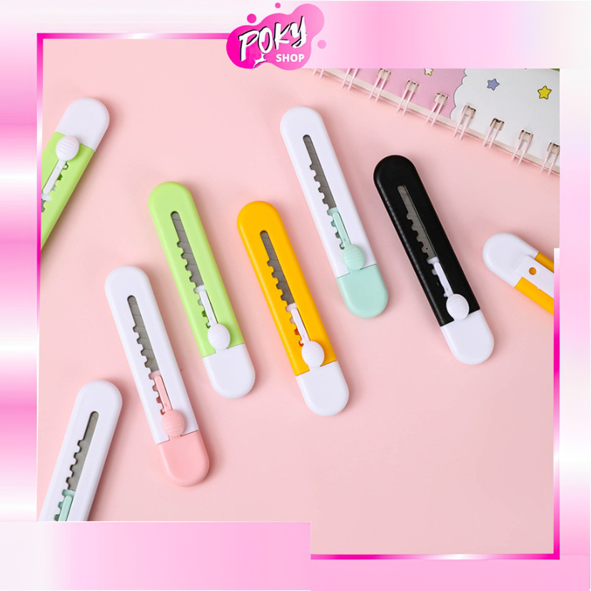 

POKY - 6234 Cutter Mini Motif Polos / Pisau Kecil untuk Kebutuhan Harian