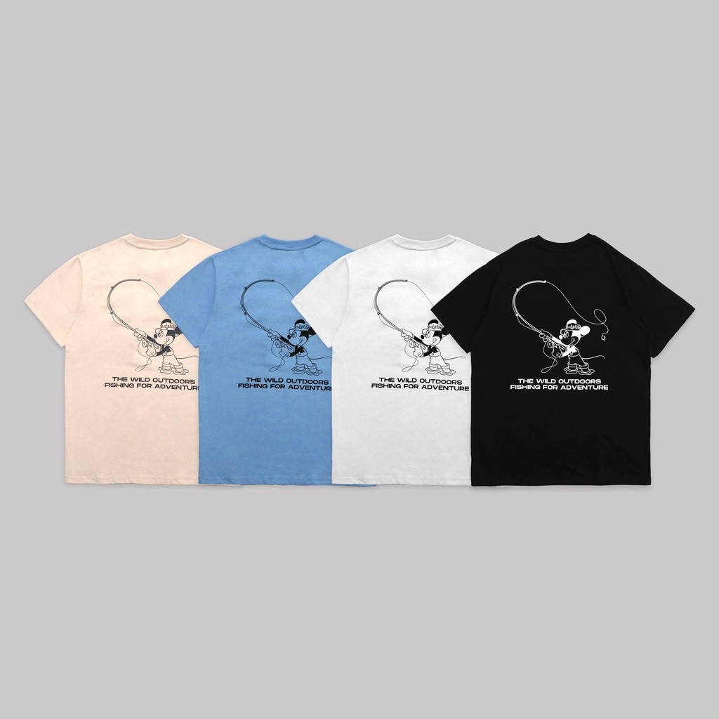 Taras Boulba Mickey Fishing T-Shirt Original Cotton High Quality Unisex T-shirt
