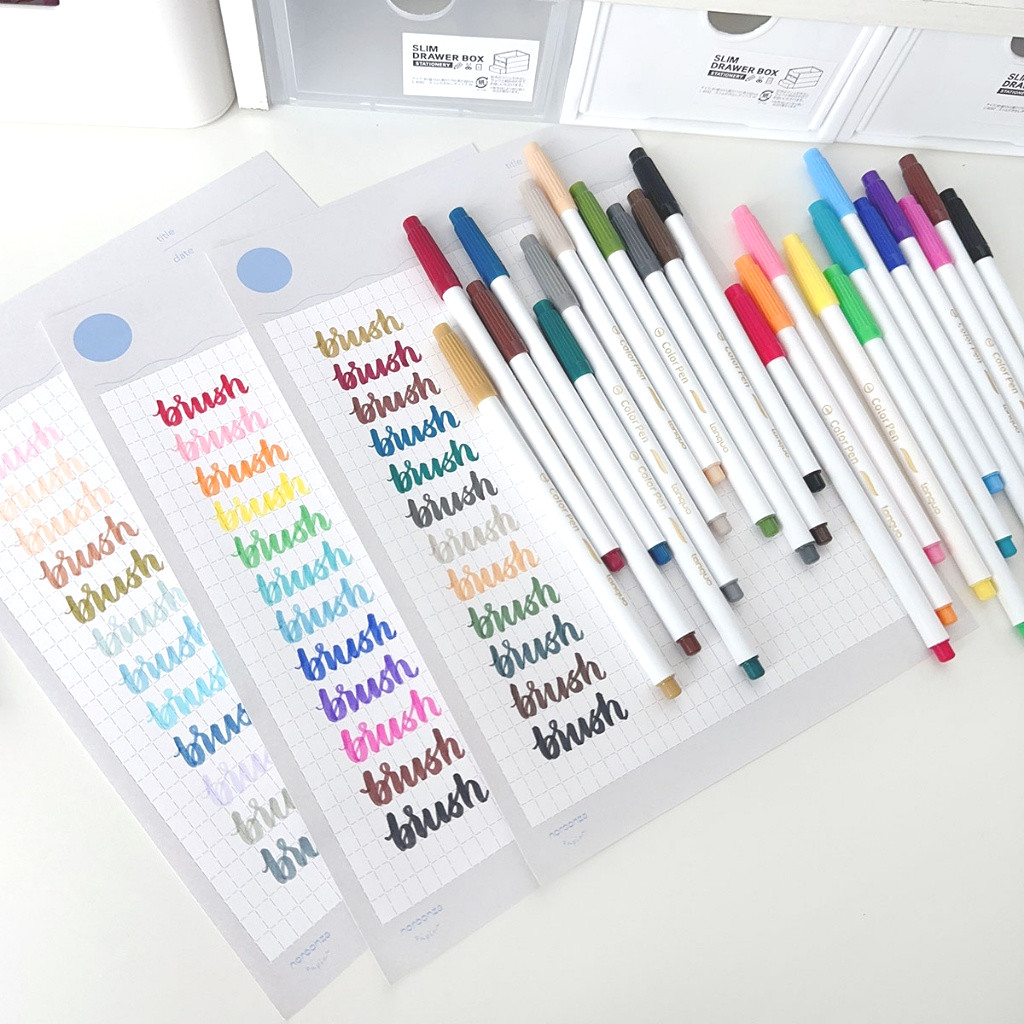 

Brush Pen Soft Tip / 12 Warna Calligraphy Pen / Kuas Warna / Spidol Warna Set / Spidol Brush Pen / Drawing Pen / Pulpen Pena Kaligrafi Coloring Markers / Art Markers barang aesthetic