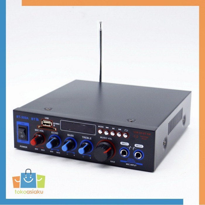 Amplifier Audio Hifi Stereo Bluetooth Receiver 800W BT309A