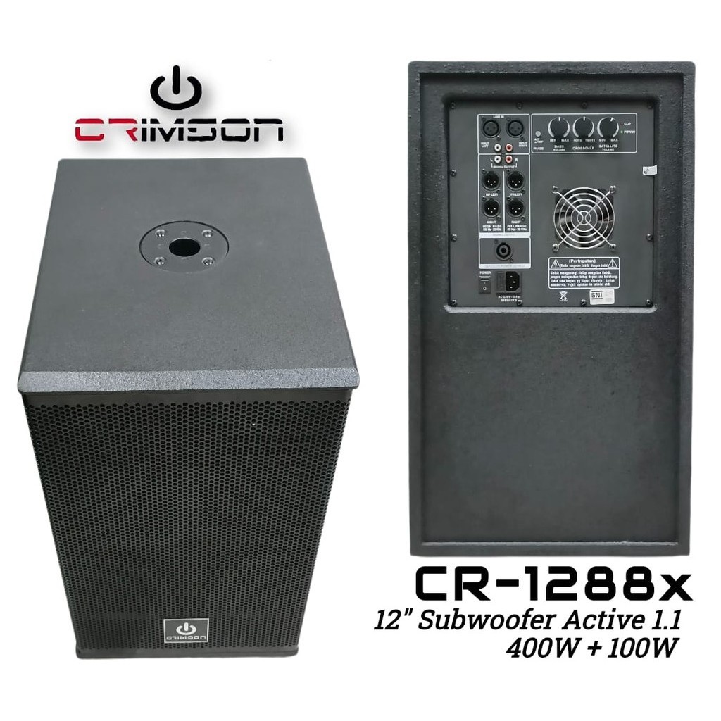 Distributor Subwoofer Aktif 12 Inch - Subwoofer Active Crimson CR 1288X