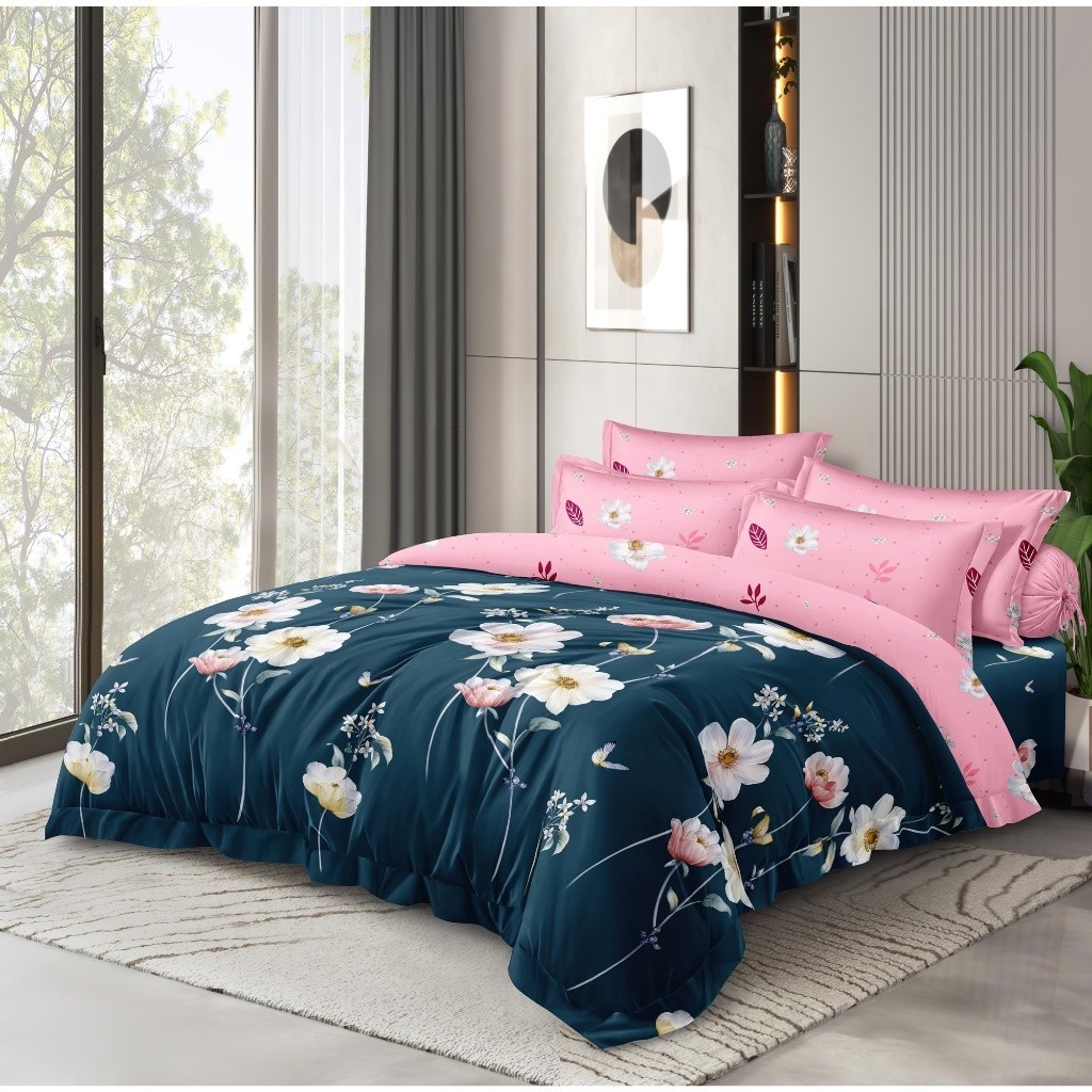 Lady Rose - Bed Cover Set Queen 160x200 Tinggi 20 Rumbay - Nadya
