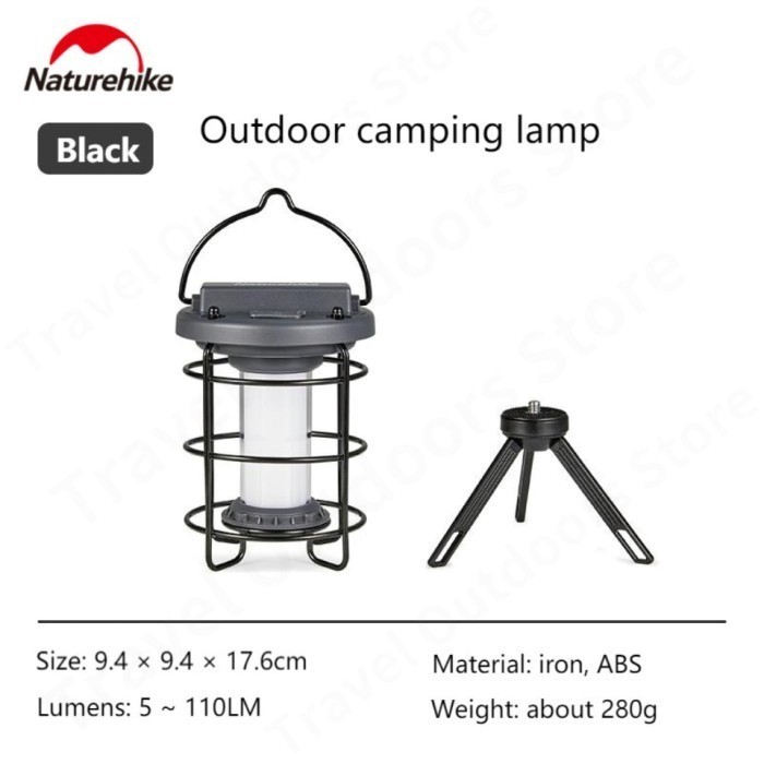 LAMPU TENDA CAMPING NATUREHIKE CNH22DQ008 OUTDOOR TENT LIGHT USB LED