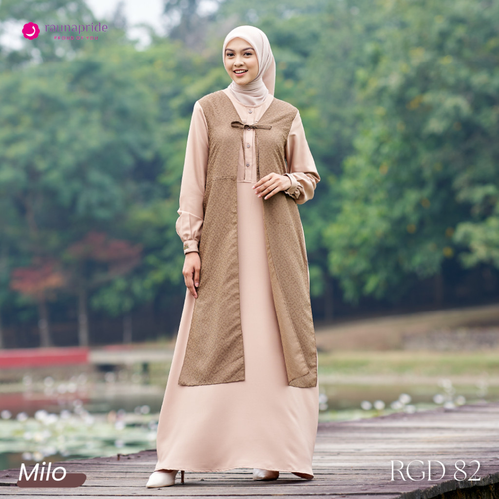 Rauna - Baju Muslim - Gamis Dewasa 82 Milo