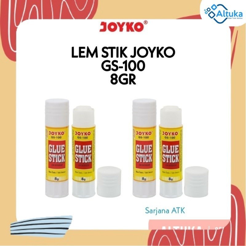 

Lem Glue Stick / Lem Kertas / Lem Stik / Glue Stick Joyko GS-100 8 dan 10 Gram
