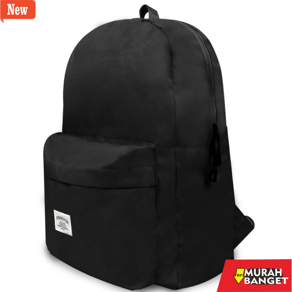 Tas Ransel Pria Kekinian Rown Dvsn Bag pack Black - Rown Division Tas Ransel Aristo Black