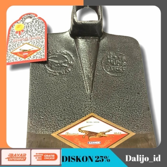 [[DALIJO]] KUALITAS TERBAIK Carmen cangkul pacul baja asli Cap buaya mas anti lengket Murah