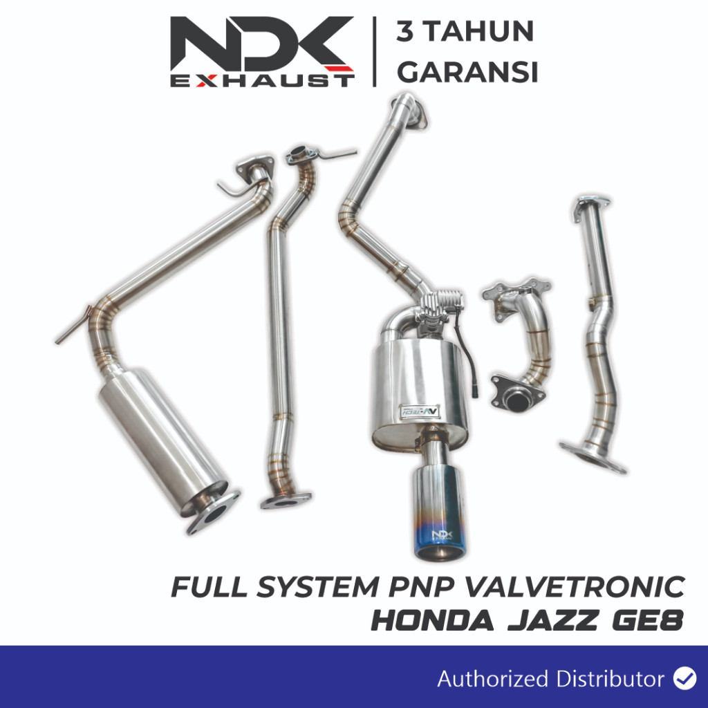 FULL SISTEM PNP KNALPOT MOBIL NDK EXHAUST PLUS VALVETRONIK MOBIL  BRIO,JAZZ GK5 JAZZ GE8  CITY HB CI