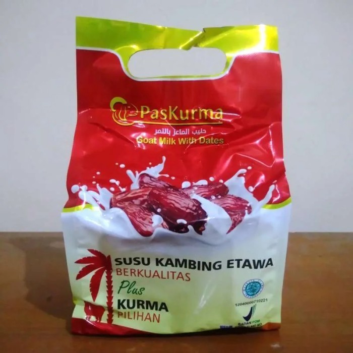

PASKURMA SUSU KAMBING ETAWA premium PLUS KURMA 1 POUCH ISI 10 PCS