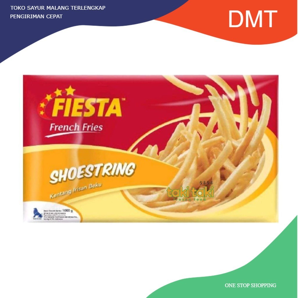 

Fiesta Kentang Shoestring 1kg, Kentang Frozen, Kentang Goreng Frozen, Kentang Frozen 1kg, Shoestring Fiesta, Shoestring 1kg