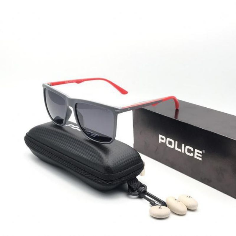 Best Style Kacamata Fashion Pria Polarized Anti Silau Kacamata Police P605 Fullset