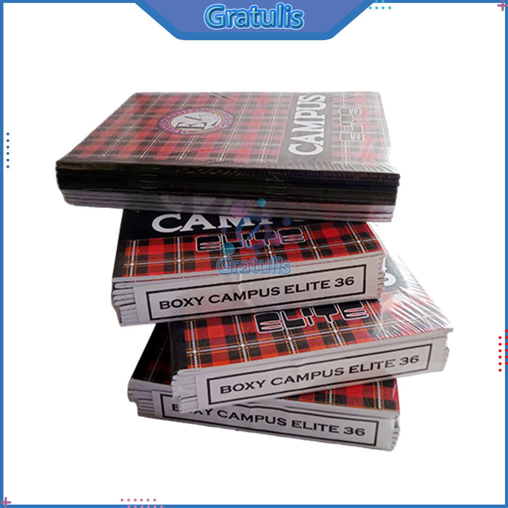 

BUKU TULIS ELITE CAMPUS 36 LEMBAR / BUKU 1 PACK ISI 10 / PERLENGKAPAN SEKOLAH / BUKU TUGAS UKURAN PANJANG / ALAT TULIS KANTOR