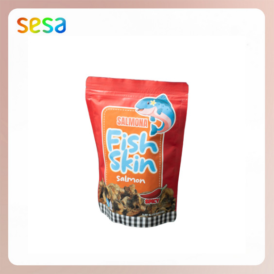 

SALMONA Fish Skin Spicy 50gr - Keripik Kulit Ikan