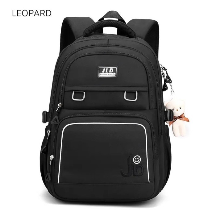 J backpack Tas Ransel Cewe Tas Ransel Wanita Tas sekolah anak Smp Sma - Hitam