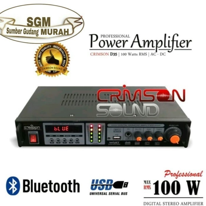 Original Amplifier Mini Crimson D 35 AC-DC  Amplifier Crimson D35