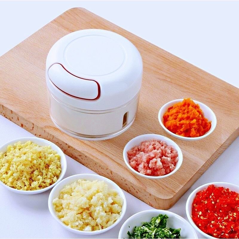 Blender Mini Penghalus Bawang Cabai Daging Manual Tarik Pisau Tajam