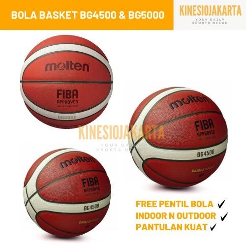 MOLTEN BOLA BASKET MOLTEN BG4500 BG5000 OFFICIAL BALL