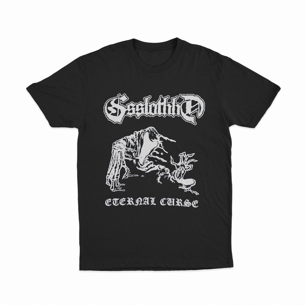 KAOS BAND Tshirt Ssslothhh - Eternal Curse Bahan Cotton Combed 24s Tebal