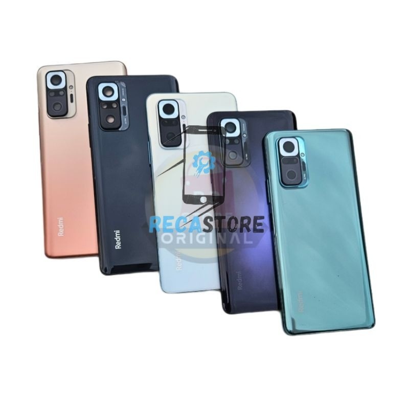 Back Casing Kesing Housing Xiaomi Redmi Note 10 Pro Backdoor Fullset + Tulang Tengah Bezel ( RECA )