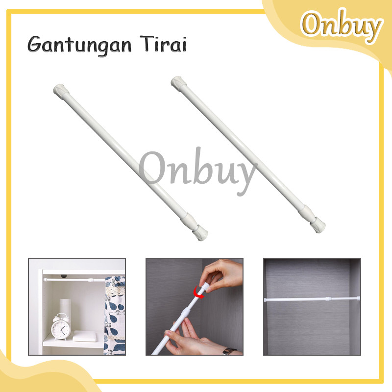 Tiang Shower Gorden / Gantungan Jemuran Baju / Tiang Fleksibel