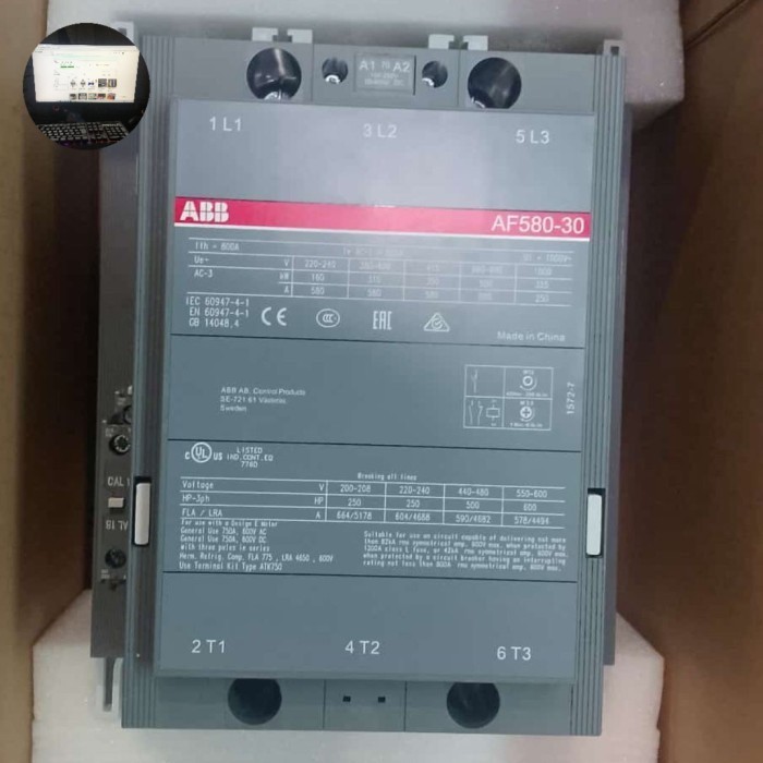 Kontaktor ABB AF580-30-11 / 100-250V ORIGINAL
