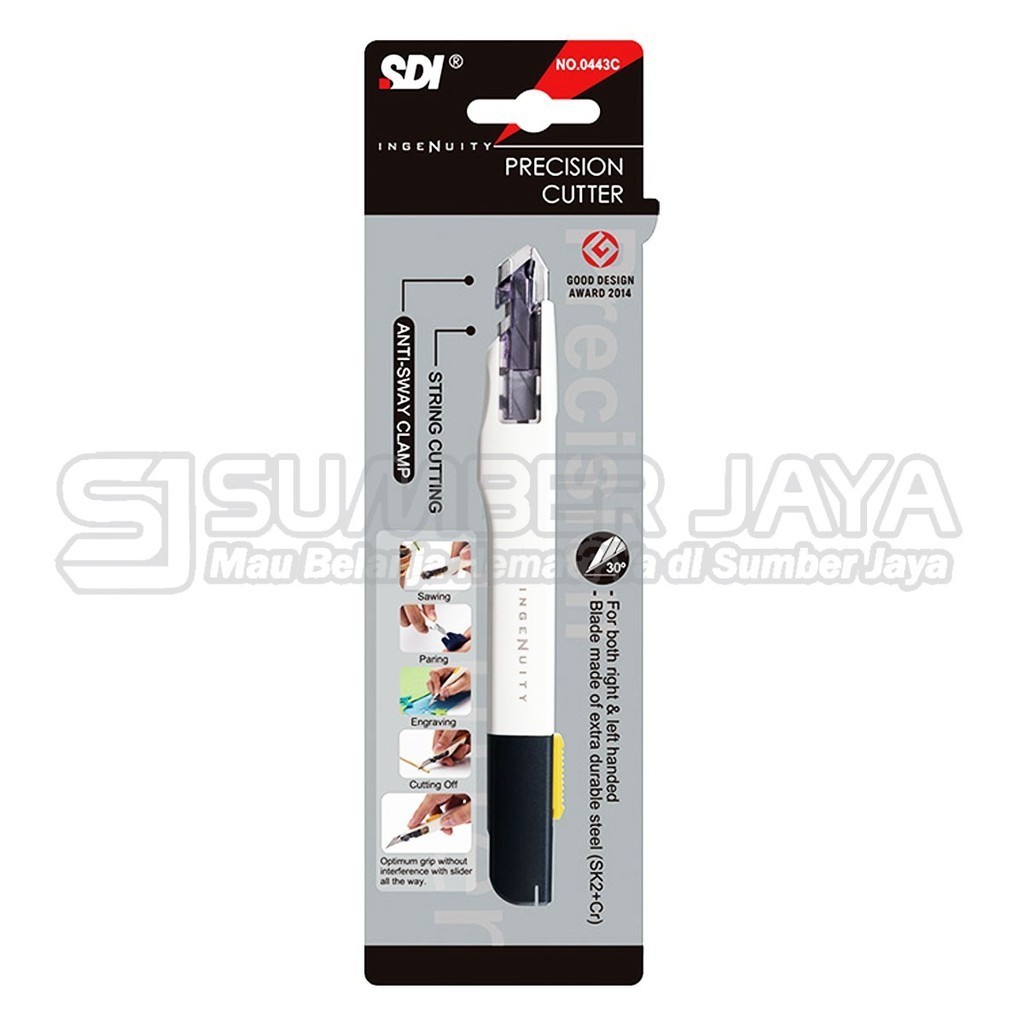

Pisau Cutter Pemotong Kertas Ingenuity Precision Cutter SDI 0443C 9mm