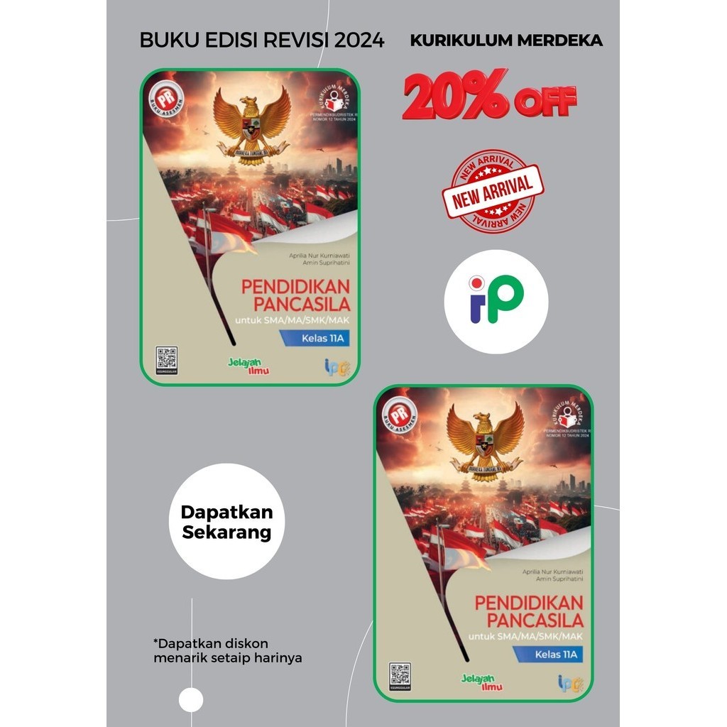 Buku Pr/Lks PPKN Kelas 11/XI SMA/Ma Semester 1 Kurikulum Merdeka Intan pariwara EDISI REVISI 2024