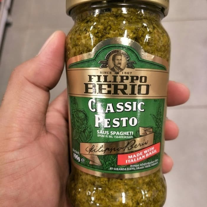 

[[ K23 - BEST SELLER ]] Filippo Berio Classic Pesto Sauce Saus Bumbu Pasta Spaghetti Basil 190