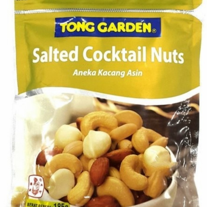 

tong garden salted cocktail nuts 185gr aneka kacang asin