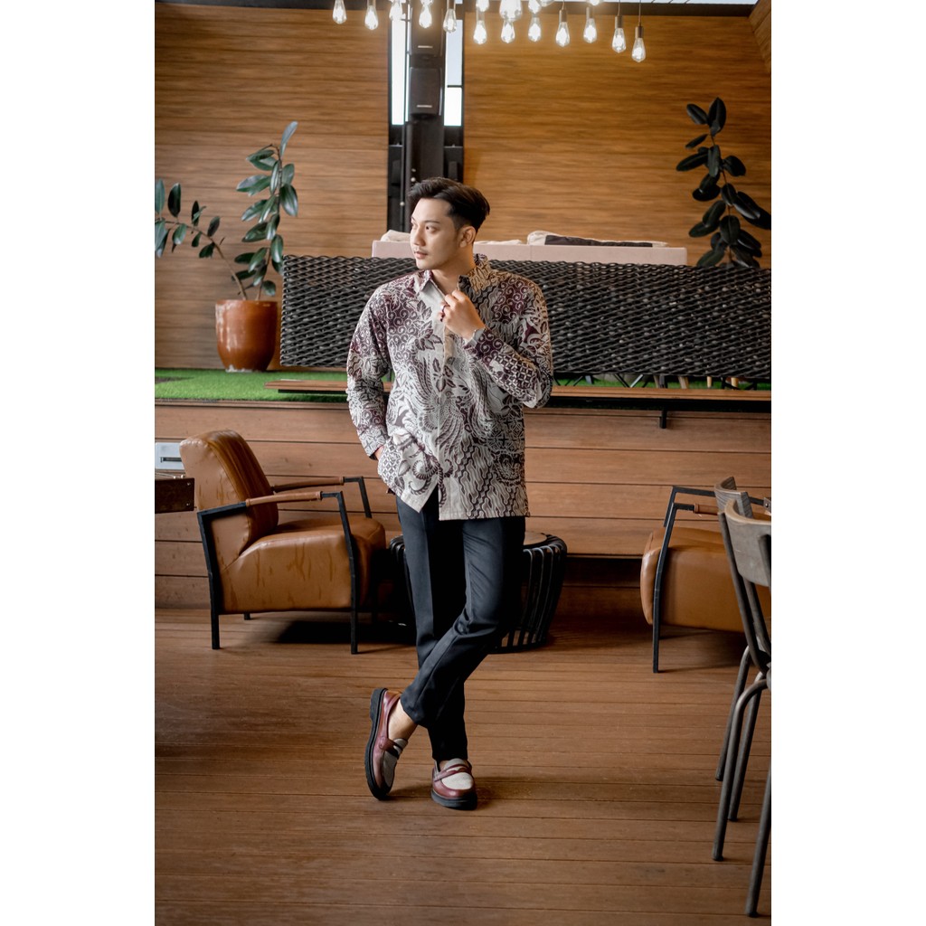 RJ4 Hardi Batik - WIRAWAN Kemeja Batik Pria Lengan Panjang