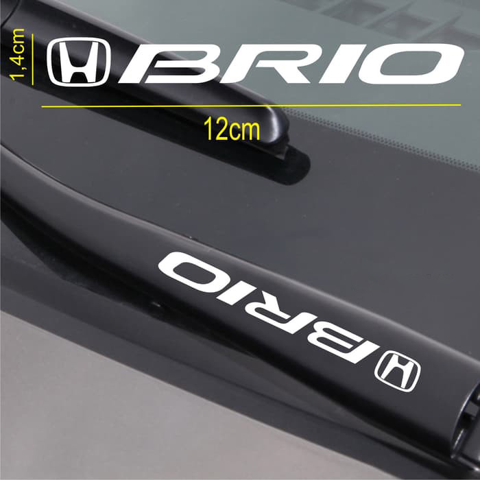 Stiker Wiper Mobil Logo Honda Brio - Car Decal Sticker Lucu unik keren Jagonya Stiker