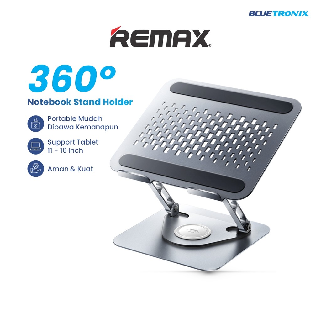 REMAX Stand Laptop 360 Rotation  RM-C09 Rotating Folding Notebook Stand 360 Rotation