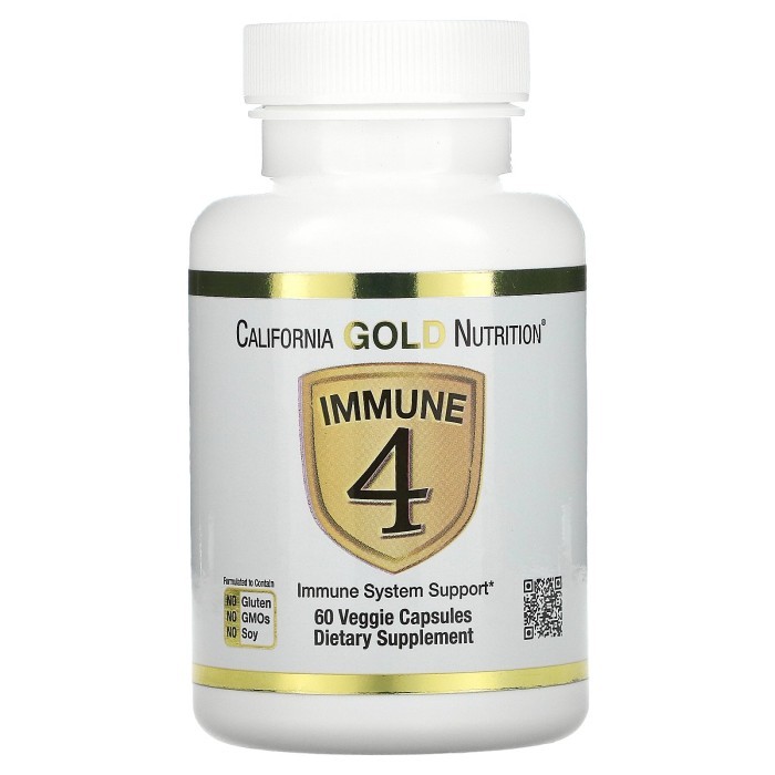 California Gold Nutrition Immune 4 Imun System Support 60 Caps