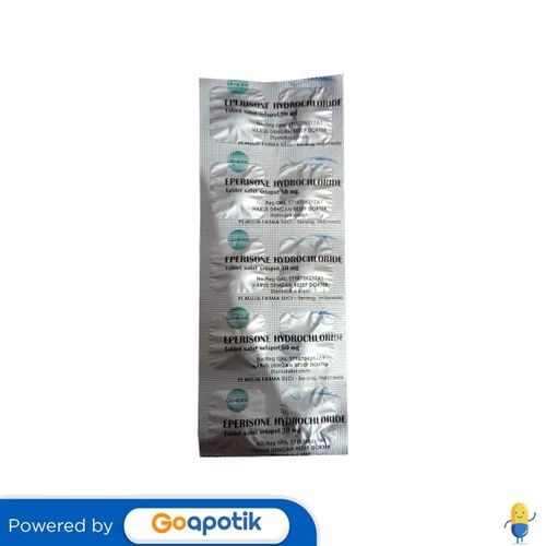 Eperisone Mulia 50 Mg Strip 10 Tablet