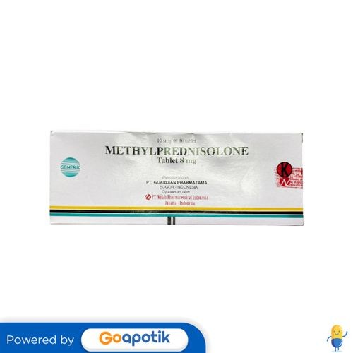 Methylprednisolone Nulab 8 Mg Box 100 Tablet
