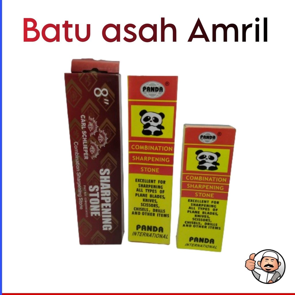 Amril schlieper panda besar kecil batu asah pisau perkakas Knife