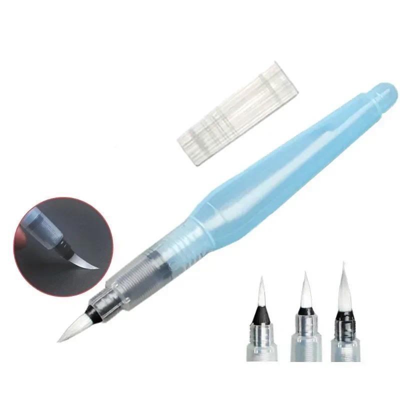 

1pc Watercolor Paint Brush Waterbrush Pen Large Capacity Calligraphy Painting Brush Water Tank Storage Pen Art Supplies