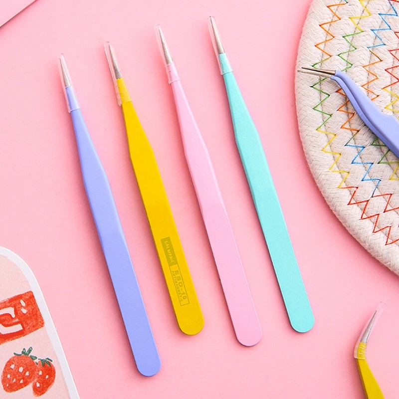 

Macaron Color Tweezers Handbook Washi Tape Tool DIY