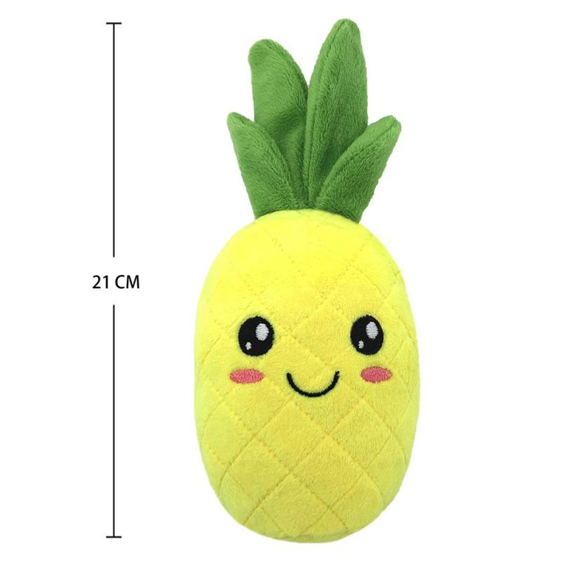 

Interactive Dog Chew Toy Bite Resistant Squeaky Plush Doll Pineapple Cactus Shaped Toys For Small Dogs Pet Supplies