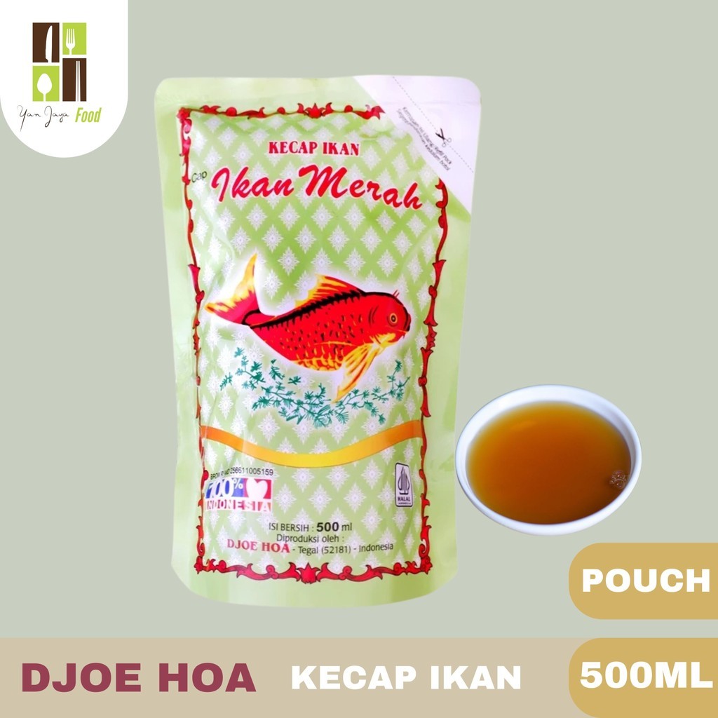 

HG Djoe Hoa Kecap Ikan / Kecap Sari Ikan / Cap Ikan Merah / Botol Kaca / Kecap Ikan Jadul / 620ml
