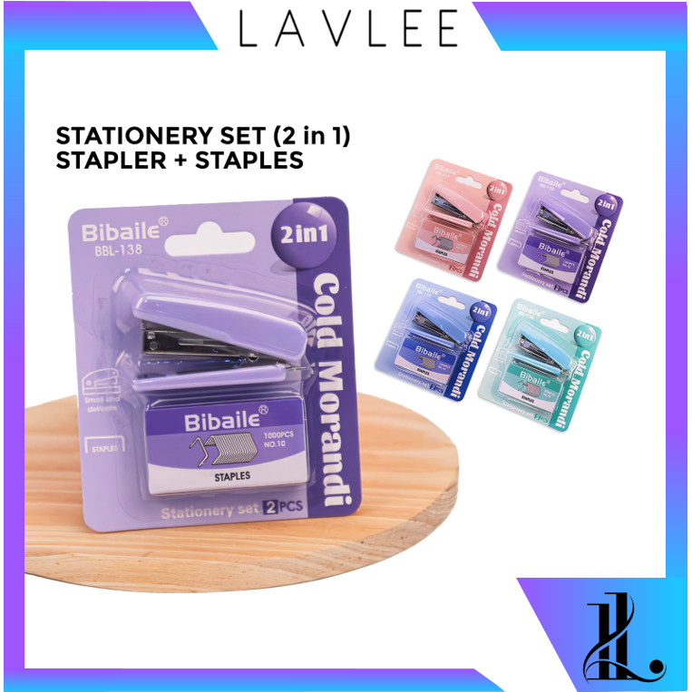 

LAVLEE - S6336 (RANDOM) Set Correction Tape & Stapler / Set Alat Tulis Staples & Pita Koreksi / Perlengkapan Staples & Isi Staples