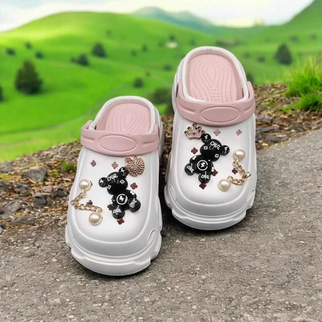 Sepatu Sandal Anak Perempuan New Arrival Kids Slip Cool Style Cocok Untuk Sekolah Traveling Hangout